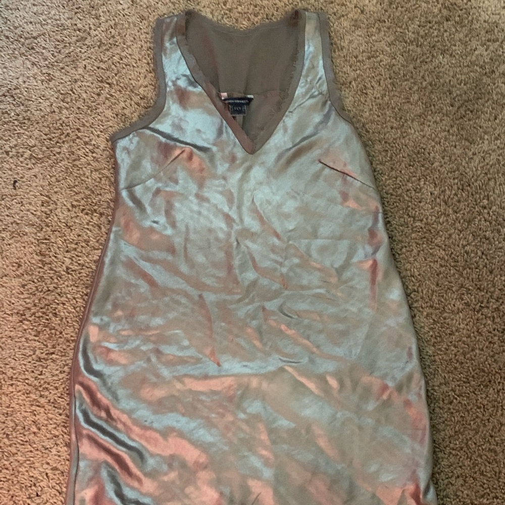 Metallic Silk Dress